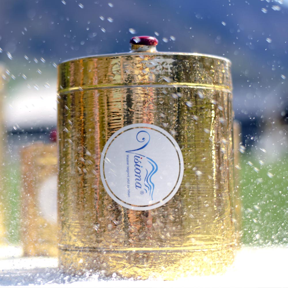 Visiona Wasser Keramik Goldhalbschalen