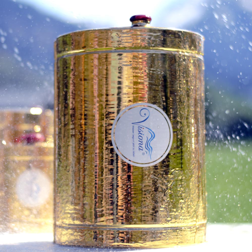 Visiona Wasser Keramik Goldhalbschalen