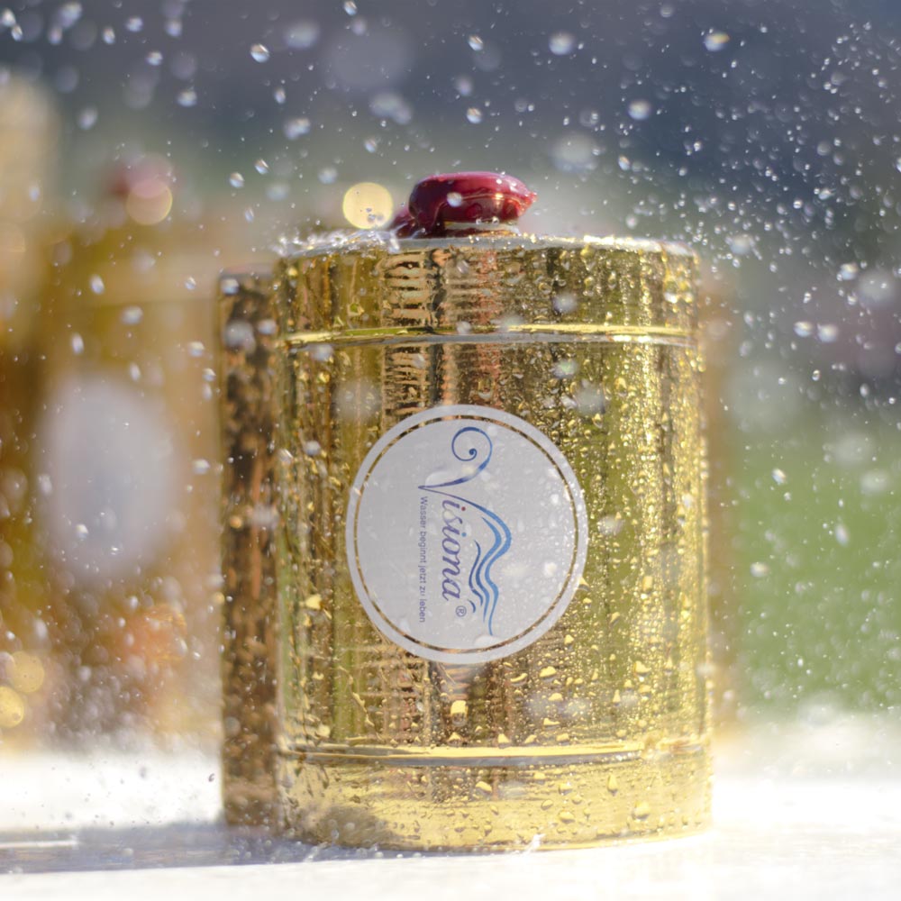 Visiona Wasser Keramik Goldhalbschalen