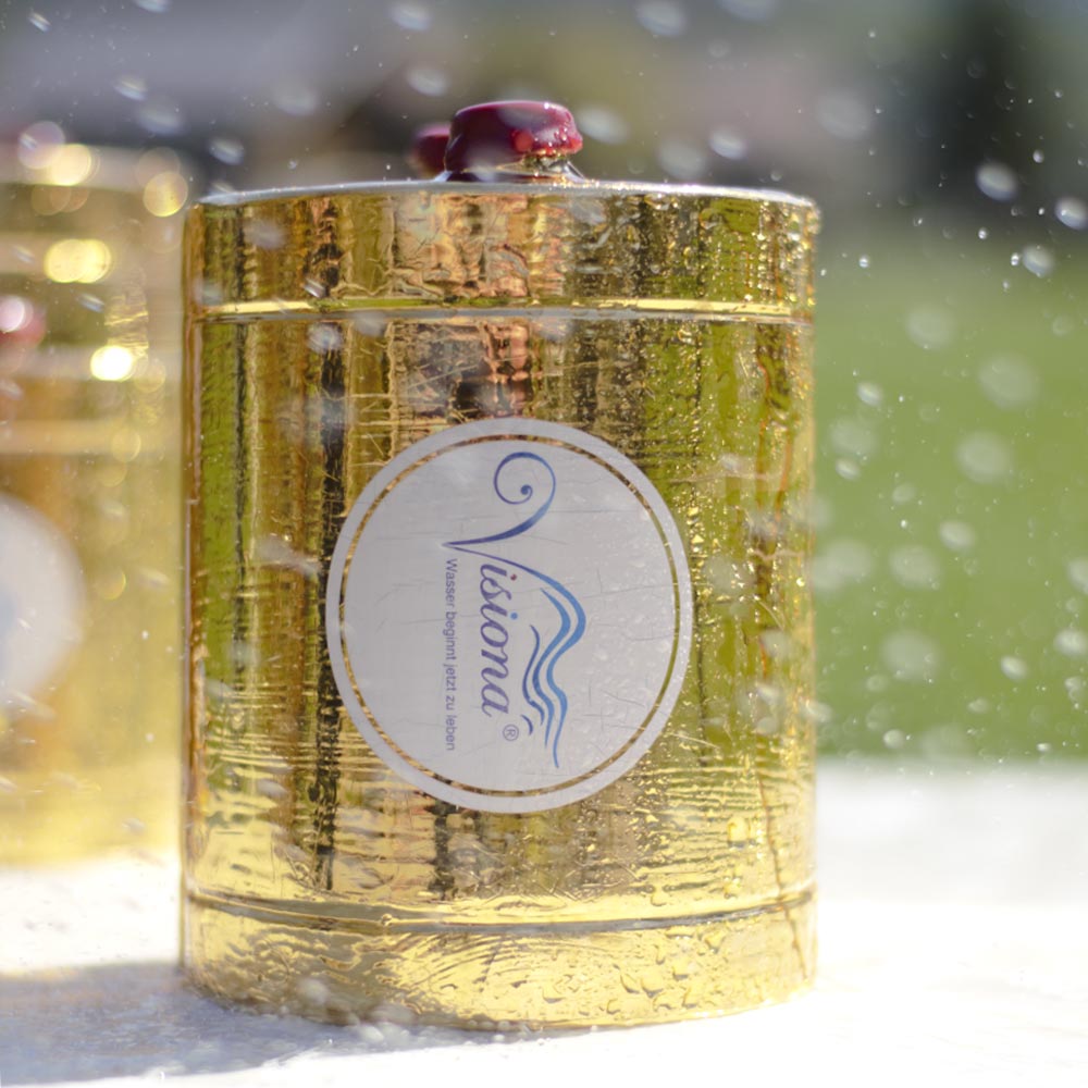 Visiona Wasser Keramik Goldhalbschalen